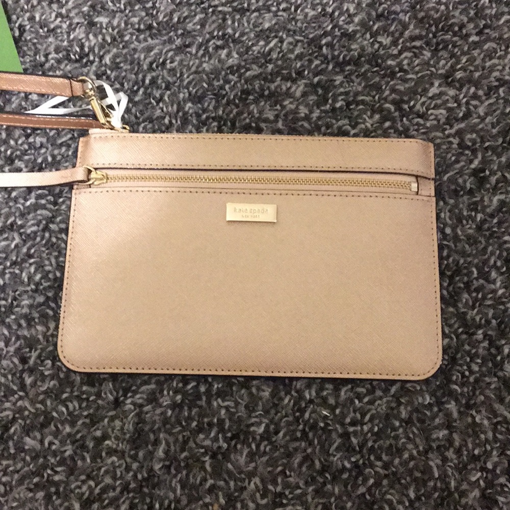 Kate Spade gold wristlet
